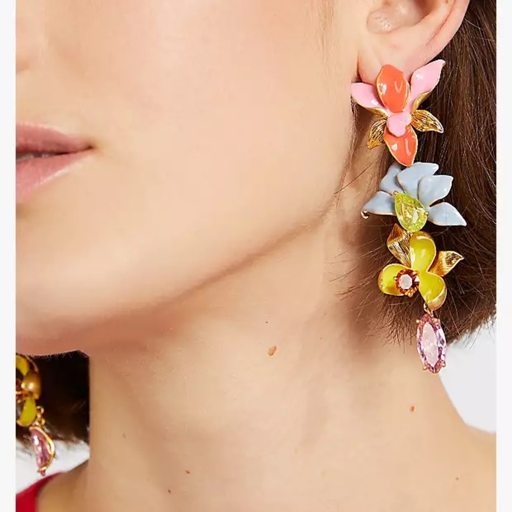 Kate Spade - Floral Frenzy Statement Earrings